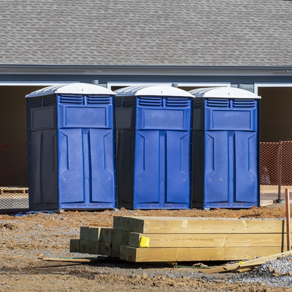 what is the maximum capacity for a single portable restroom in Aragon Georgia